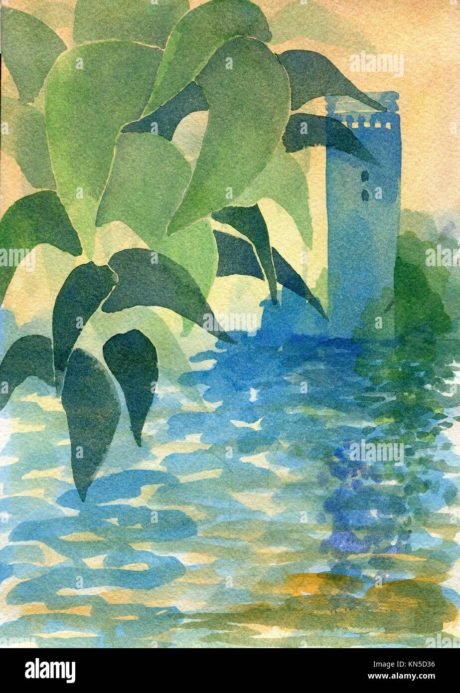 Painting of water texture water color hi-res stock photography and ...