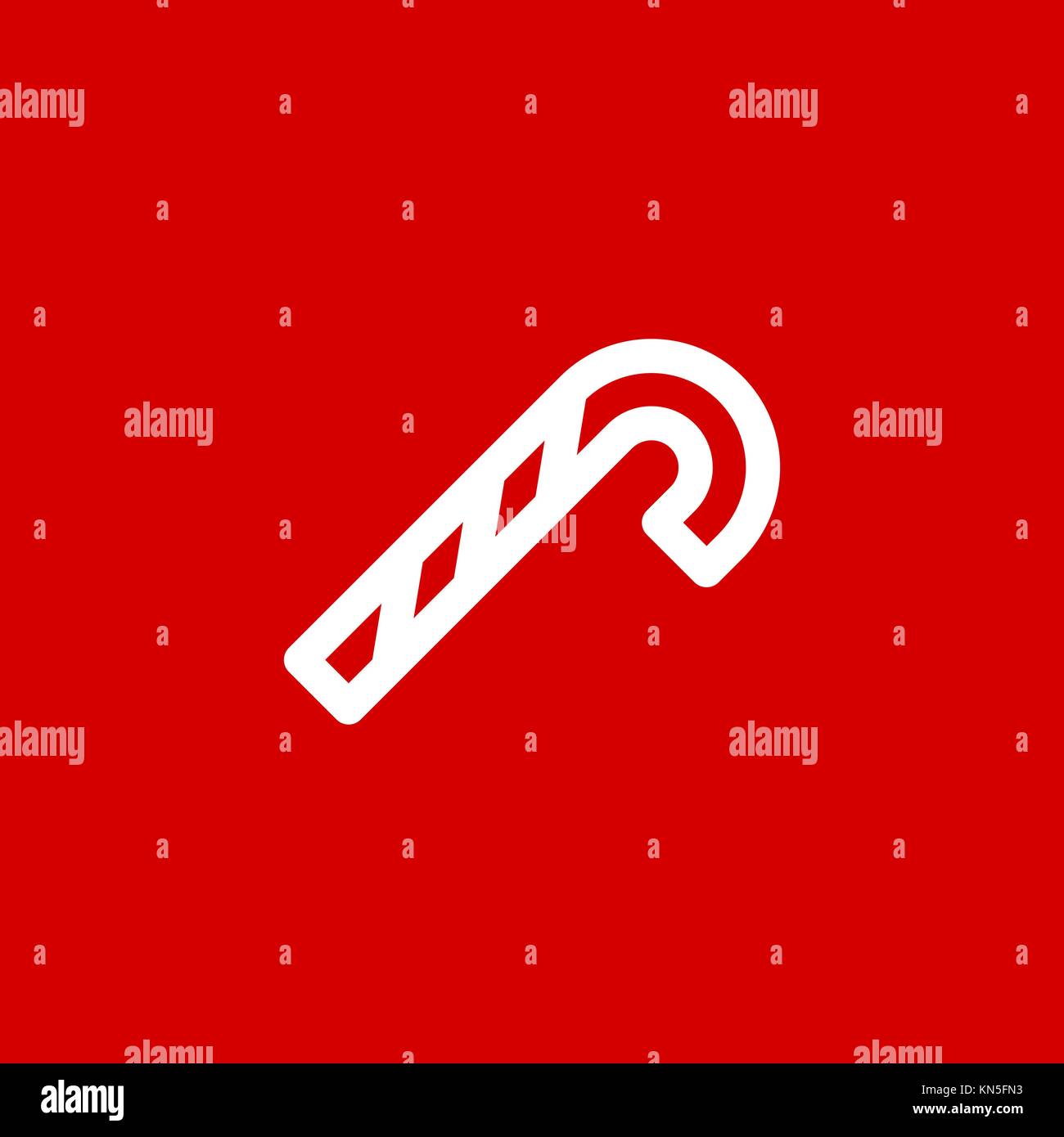 Christmas candy simple flat icon vector illustration Stock Vector Image ...