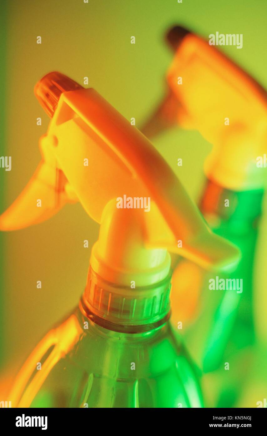 Water spray bottles Stock Photo Alamy