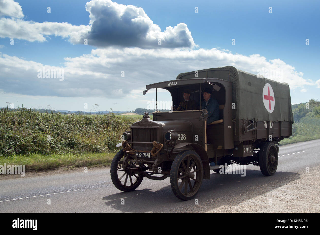 WW 1 Convoy from Bovington Stock Photo