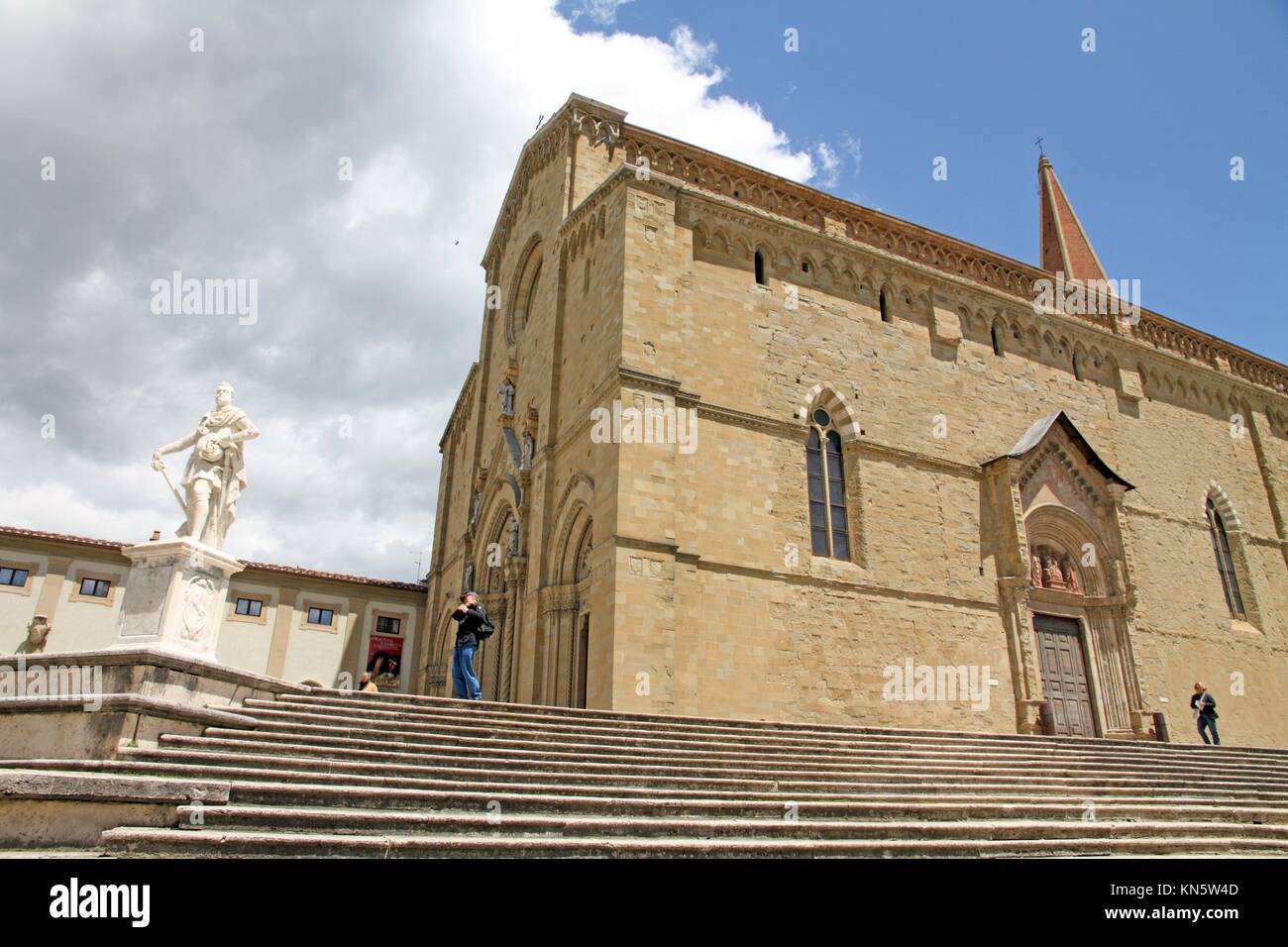 Duomo Gothic Cathedral of Saint Donatus in Arezzo Tuscany Italy Stock Photo Alamy
