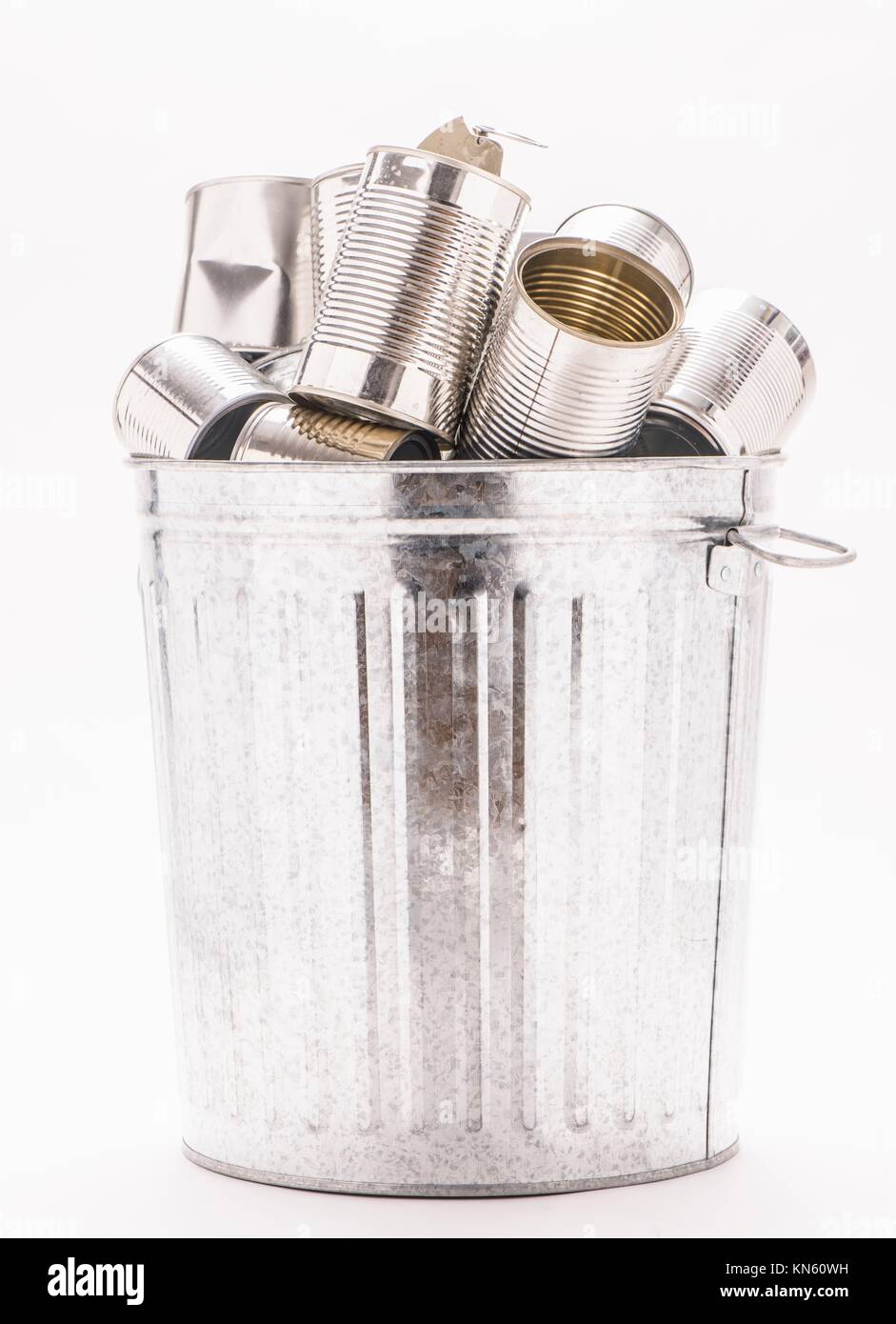 Closeup of waste basket with recycled aluminum cans Stock Photo Alamy