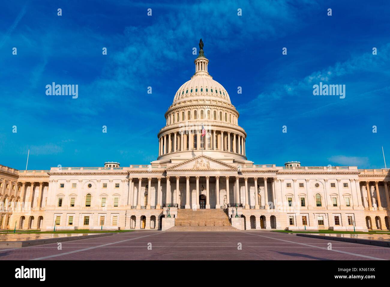 Capitol building Washington DC eastern facade USA US congress Stock ...