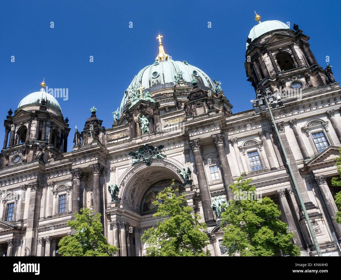 dome in berlin on a sunny day with blue sky. Stock Photo