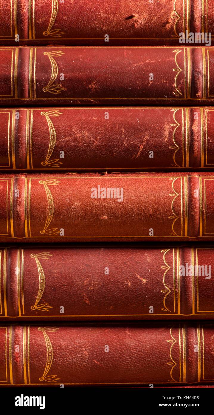 old book spines