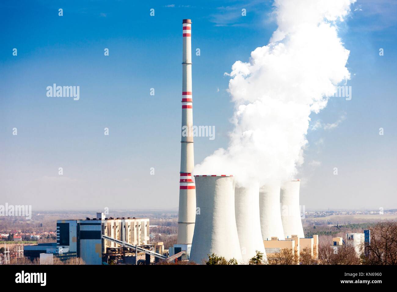 power plant, Czech Republic Stock Photo Alamy
