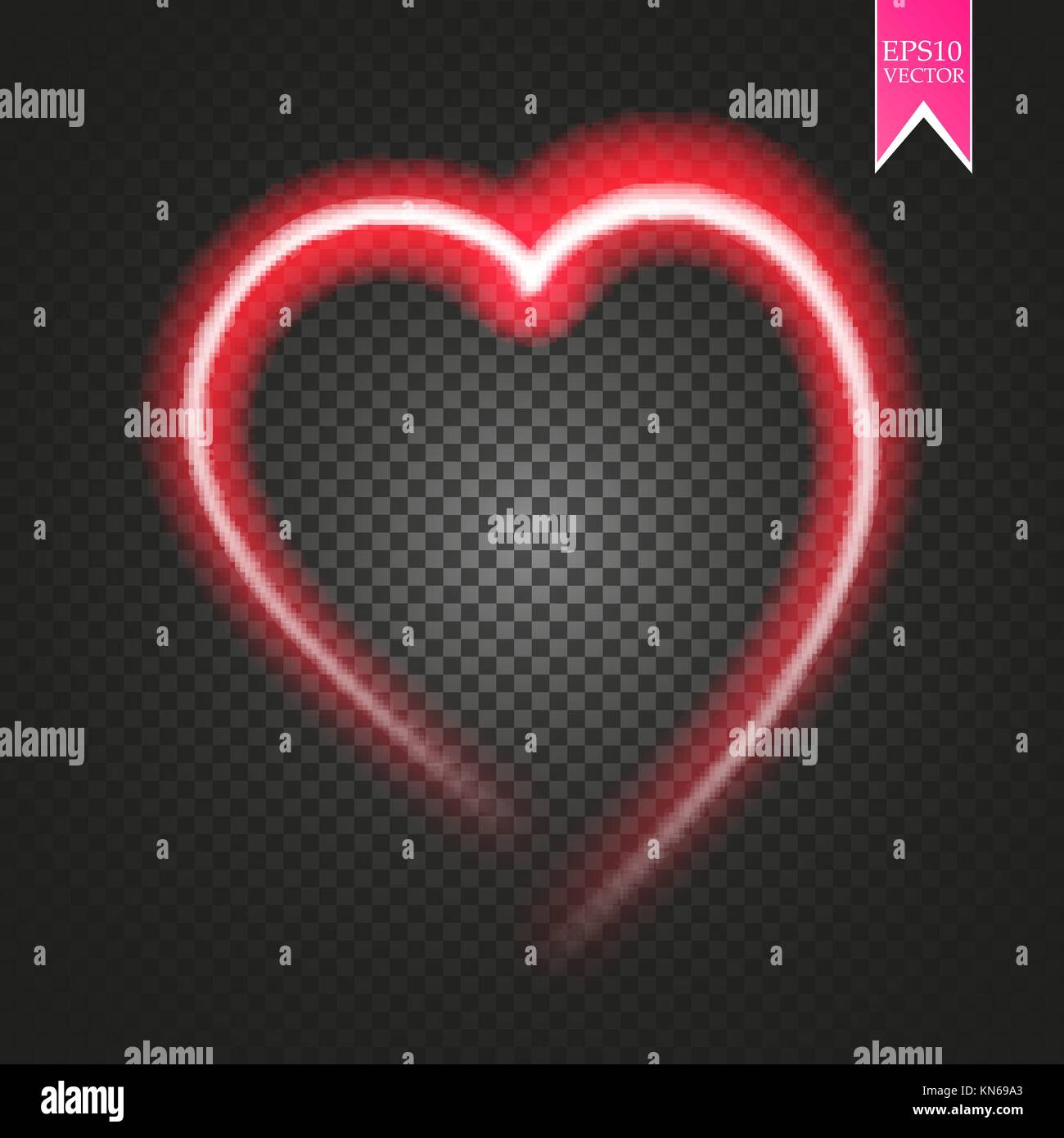 Premium Vector  Heartbeat neon icon red neon heart with white cardiogram  on black brick wall background