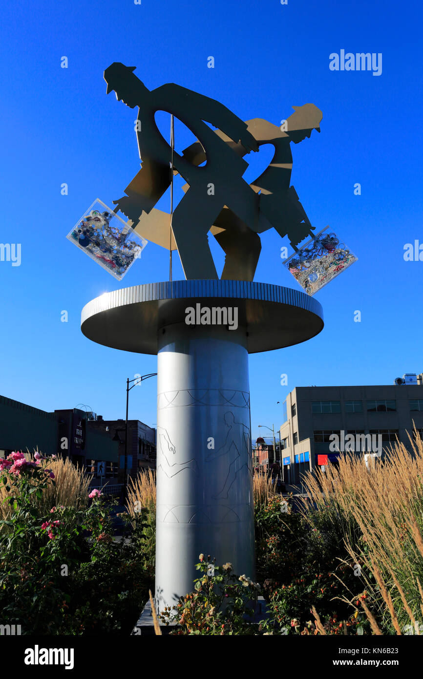 The Running Man Sculpture City Art Trail Kelowna City Okanagan