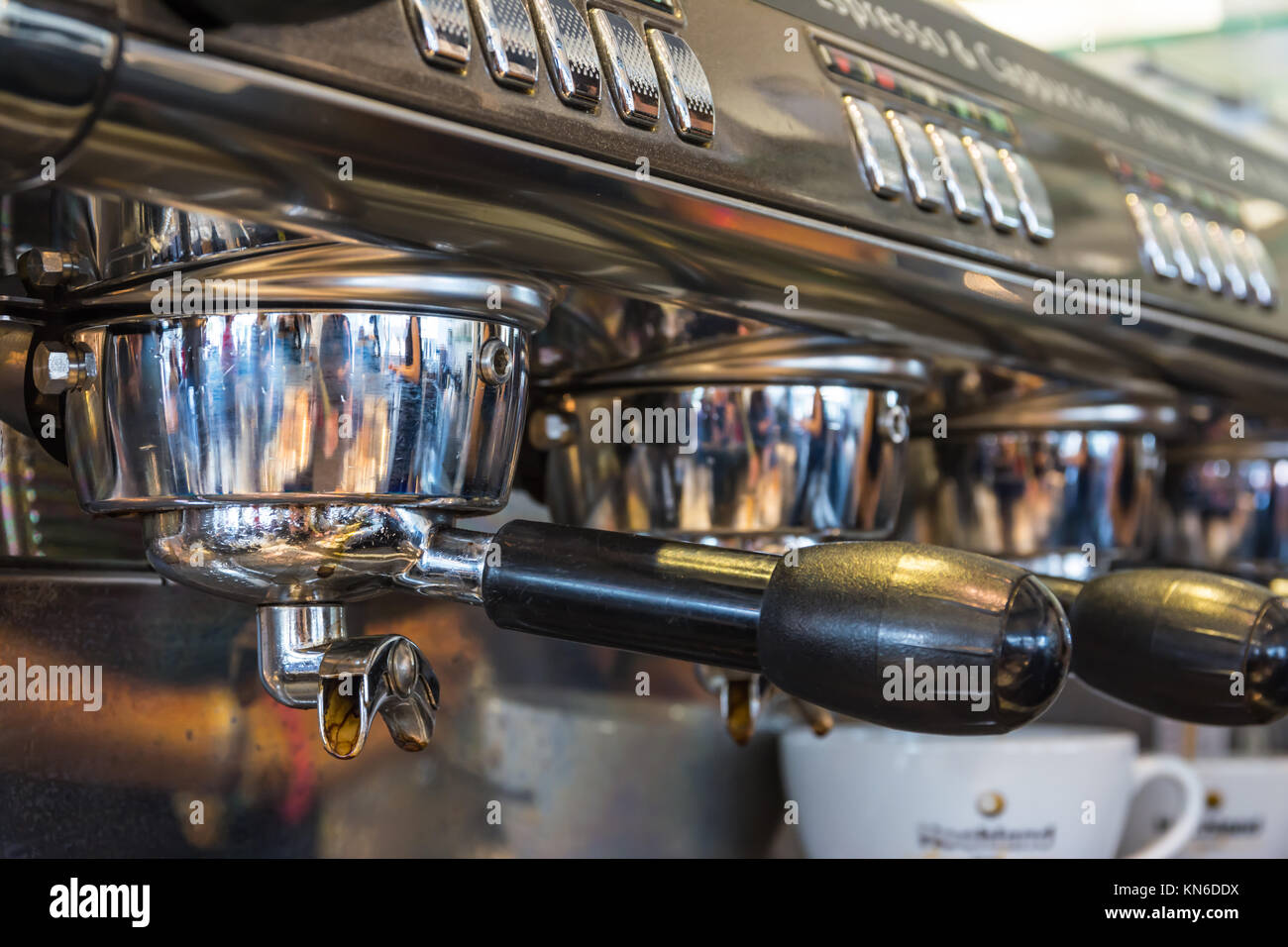Coffee Machine Handle Espresso Professional Stock Photo Alamy