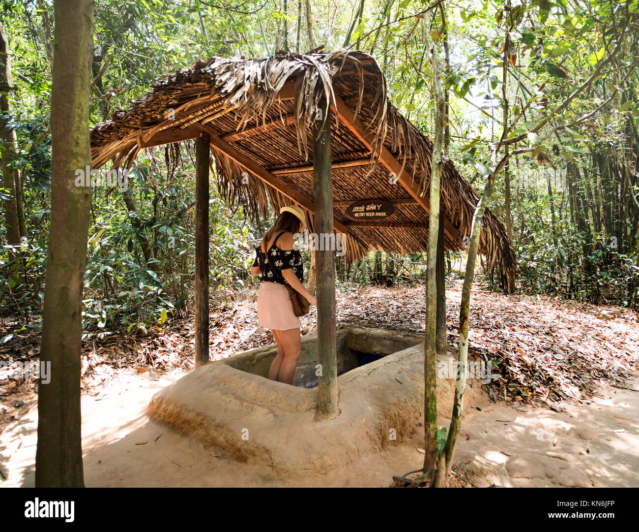 Cu Chi Tunnels Vietnam Stock Photo Alamy