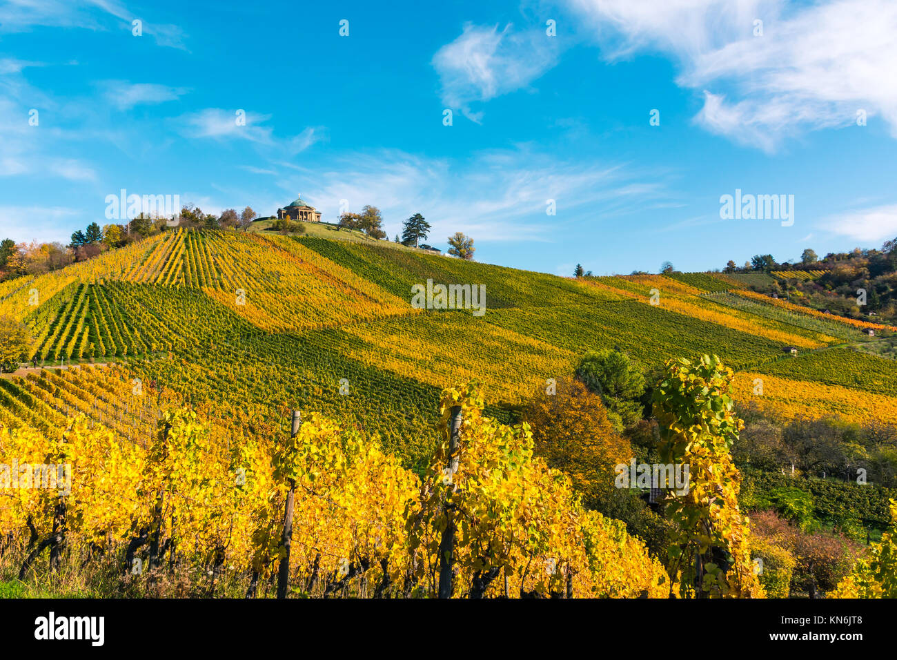 Stuttgart Germany Grabkapelle Vineyards Autumn Fall Season Beautiful ...