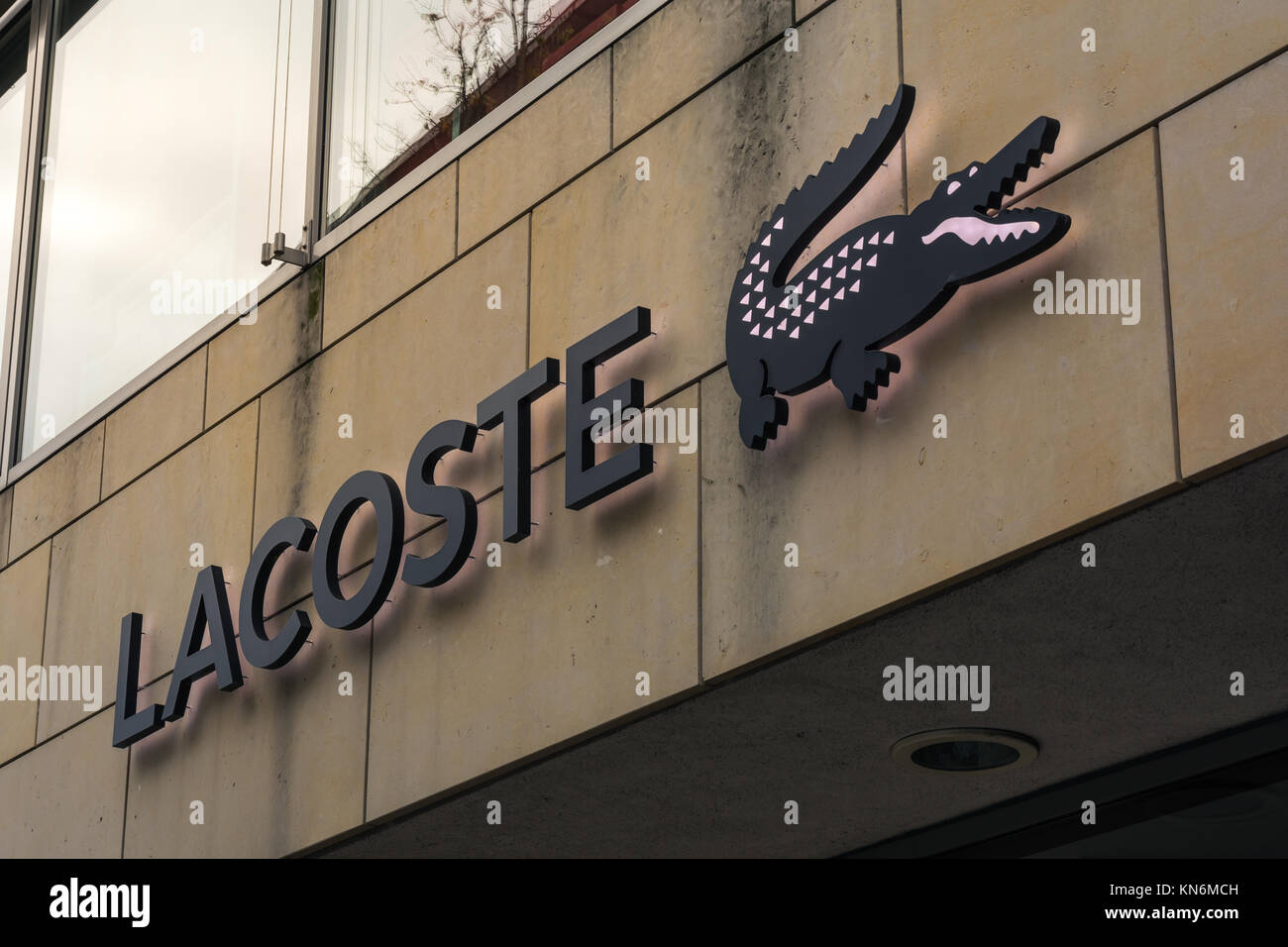 Lacoste Logo at Metzingen Outlet Shopping Complex in Germany, Europe on ...