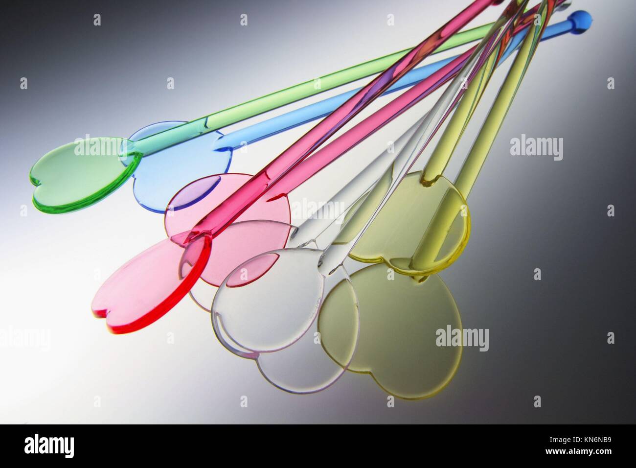 Plastic Drink Stirrers Stock Photo Alamy