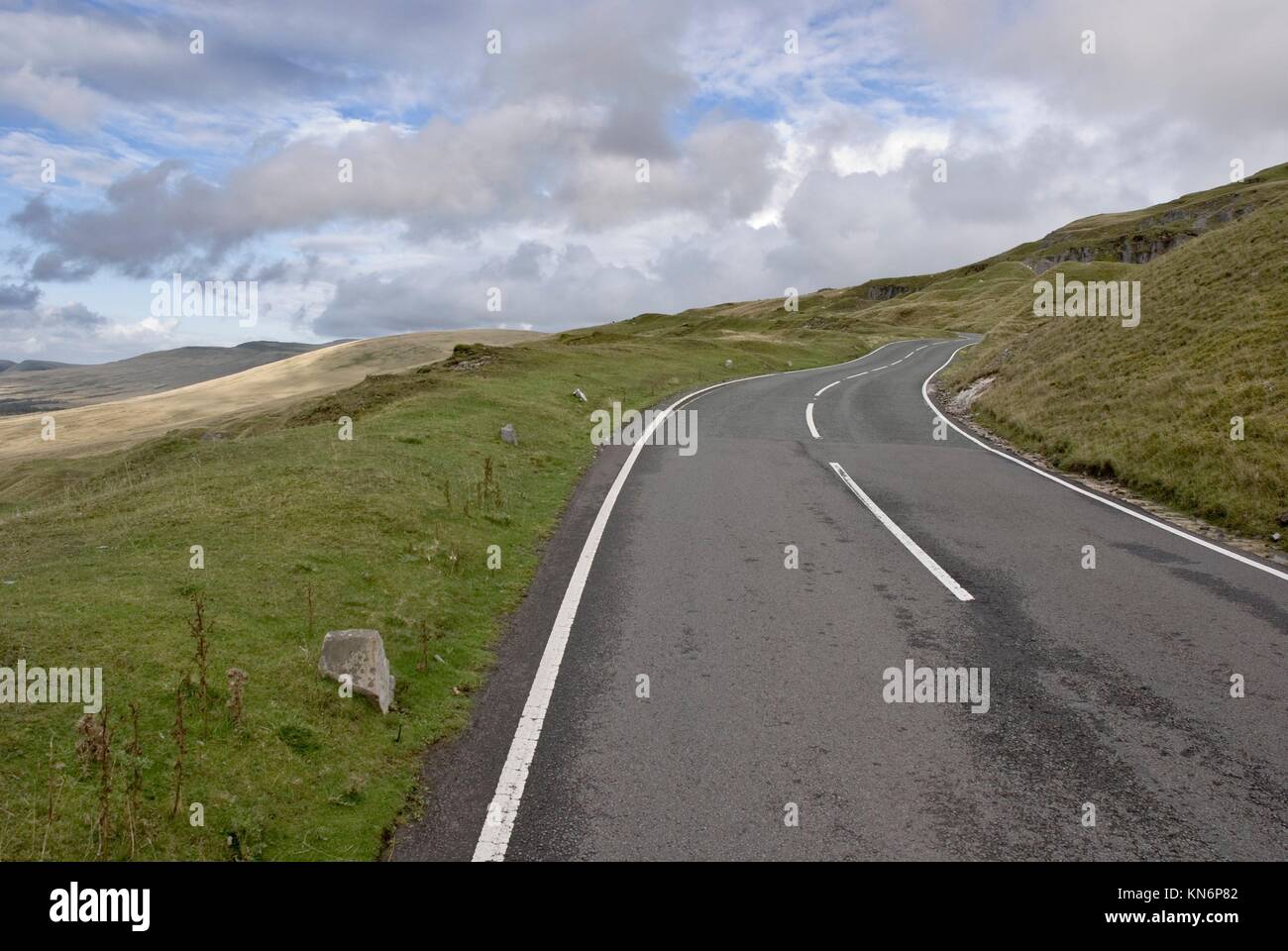 Mountain road, Black Mountains, Wales Stock Photo Alamy