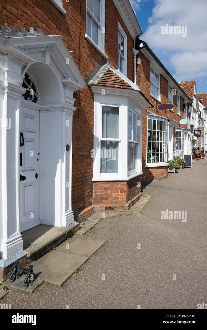 Victorian houses Lavenham Suffolk UK Stock Photo Alamy