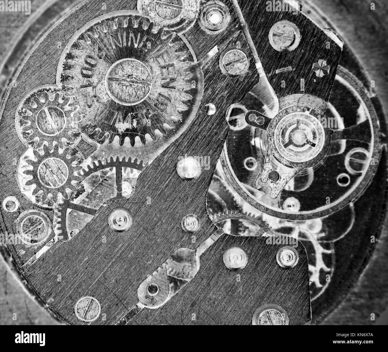 clockwork vintage mechanical watch, high resolution and detail Stock ...