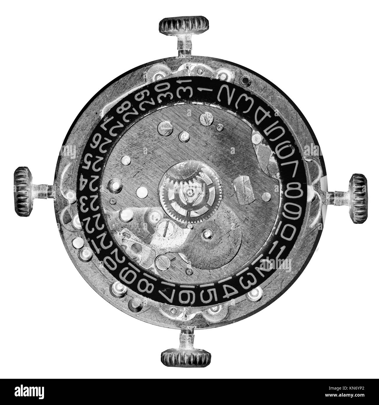 clockwork vintage mechanical watch, high resolution and detail Stock