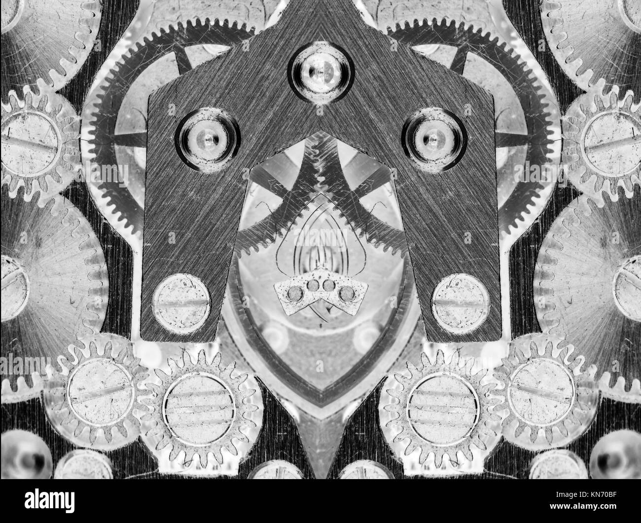 clockwork vintage mechanical watch, high resolution and detail Stock