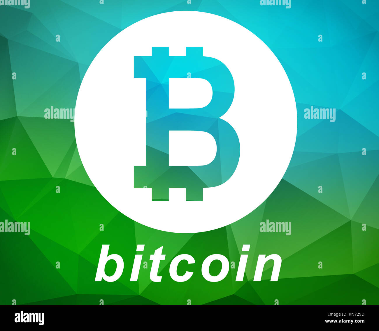 bitcoin symbol illustration Stock Photo