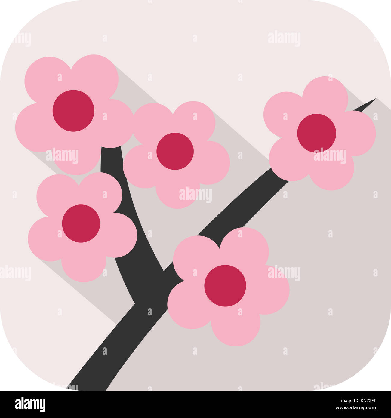 Colorful icon of spring flowers Stock Photo - Alamy