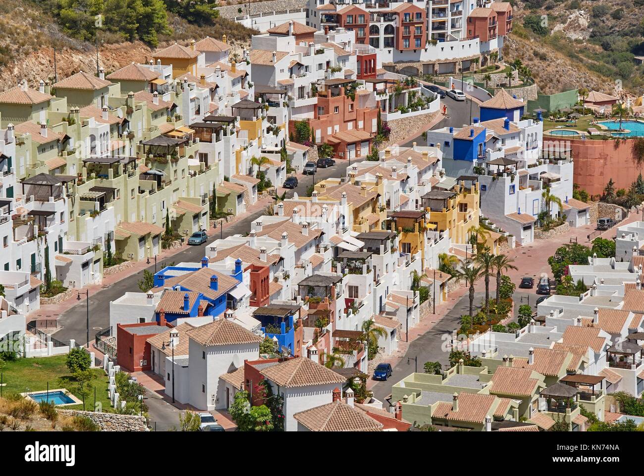 Estate on the Mediterranean coast. Stock Photo