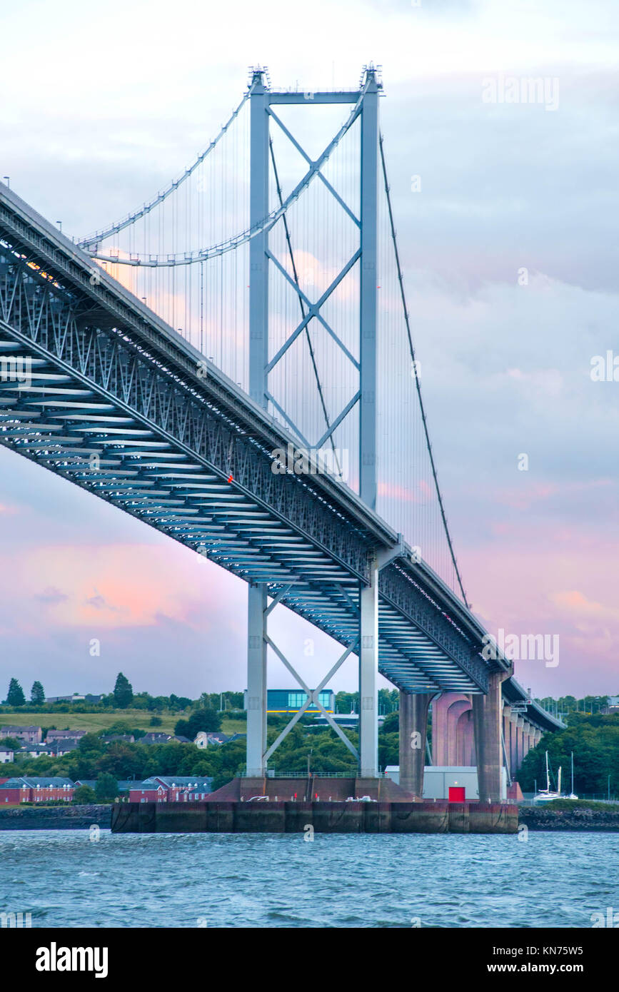 South Queensferry and the Forth bridges 2017 Stock Photo