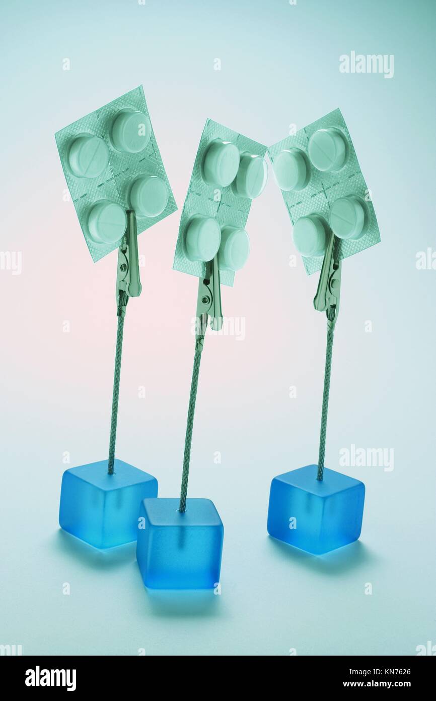 Tablets and card holders Stock Photo Alamy