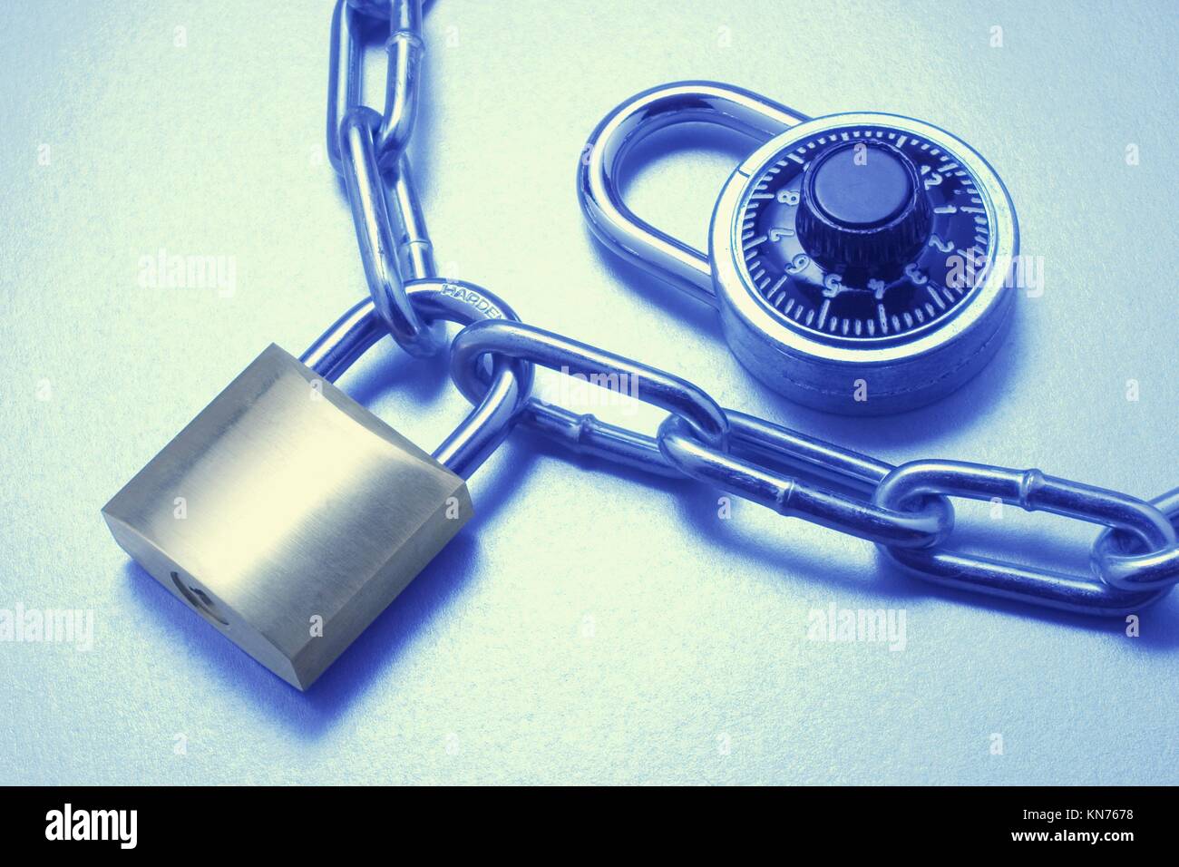 Locks and Chain Stock Photo Alamy