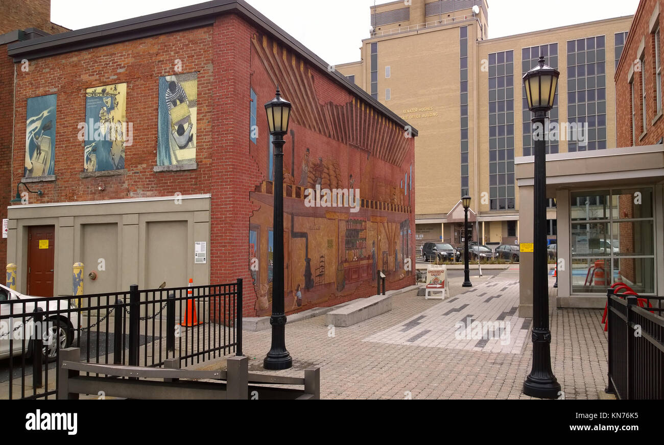 Syracuse, New York, USA. December 9 , 2017. Erie Boulevard in downtown