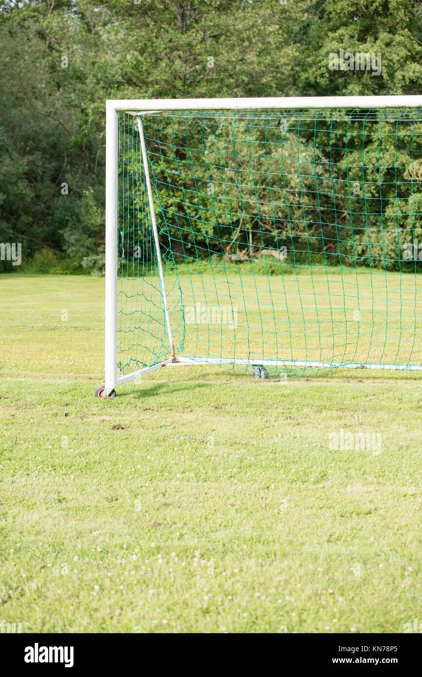 Football goal net back hi-res stock photography and images - Alamy