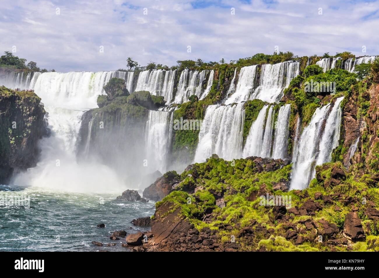 San Andres at Iguazu Falls, one of the New Seven Wonders of Nature, Argentina. Stock Photo