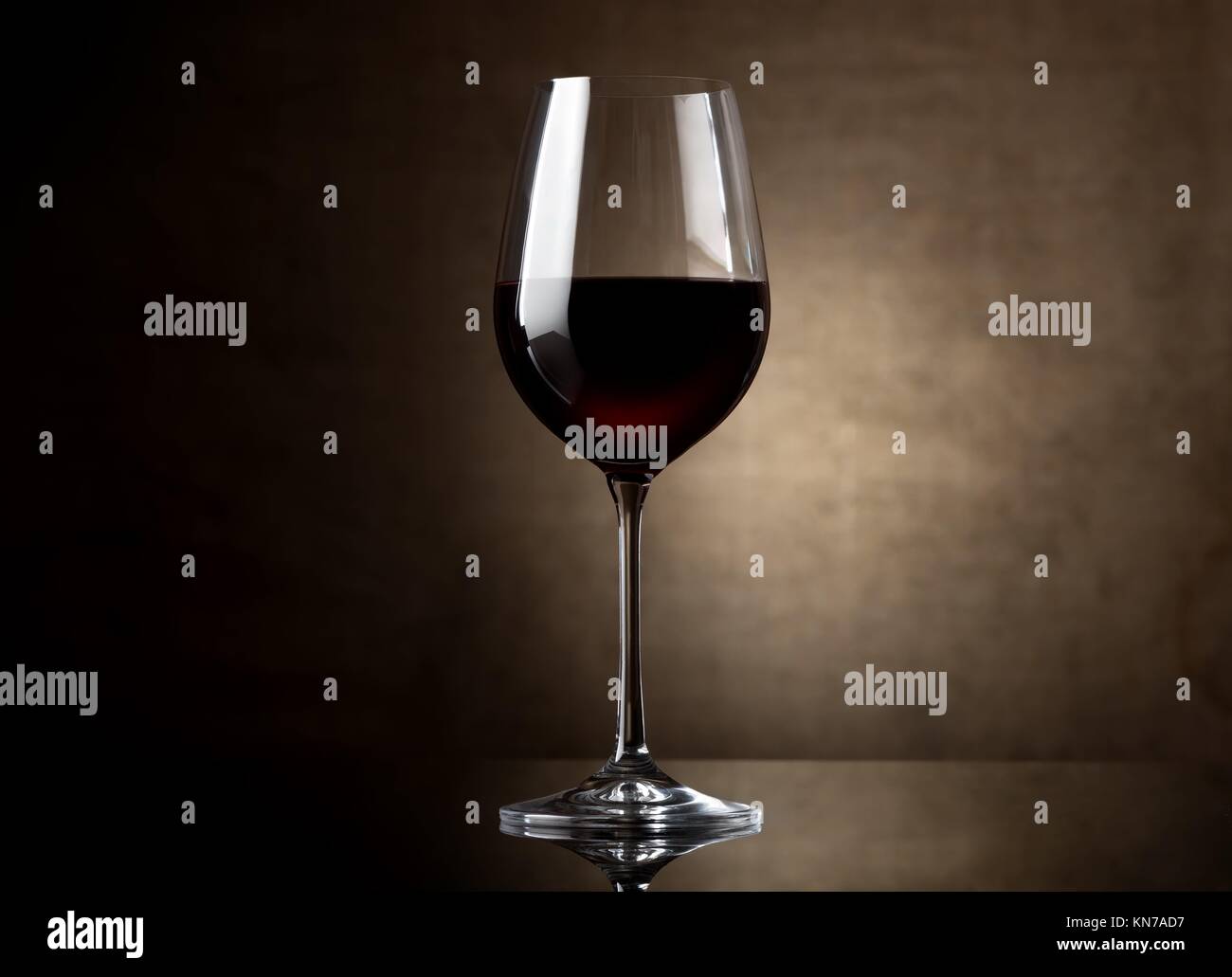 Glass of red wine on a dark background Stock Photo Alamy