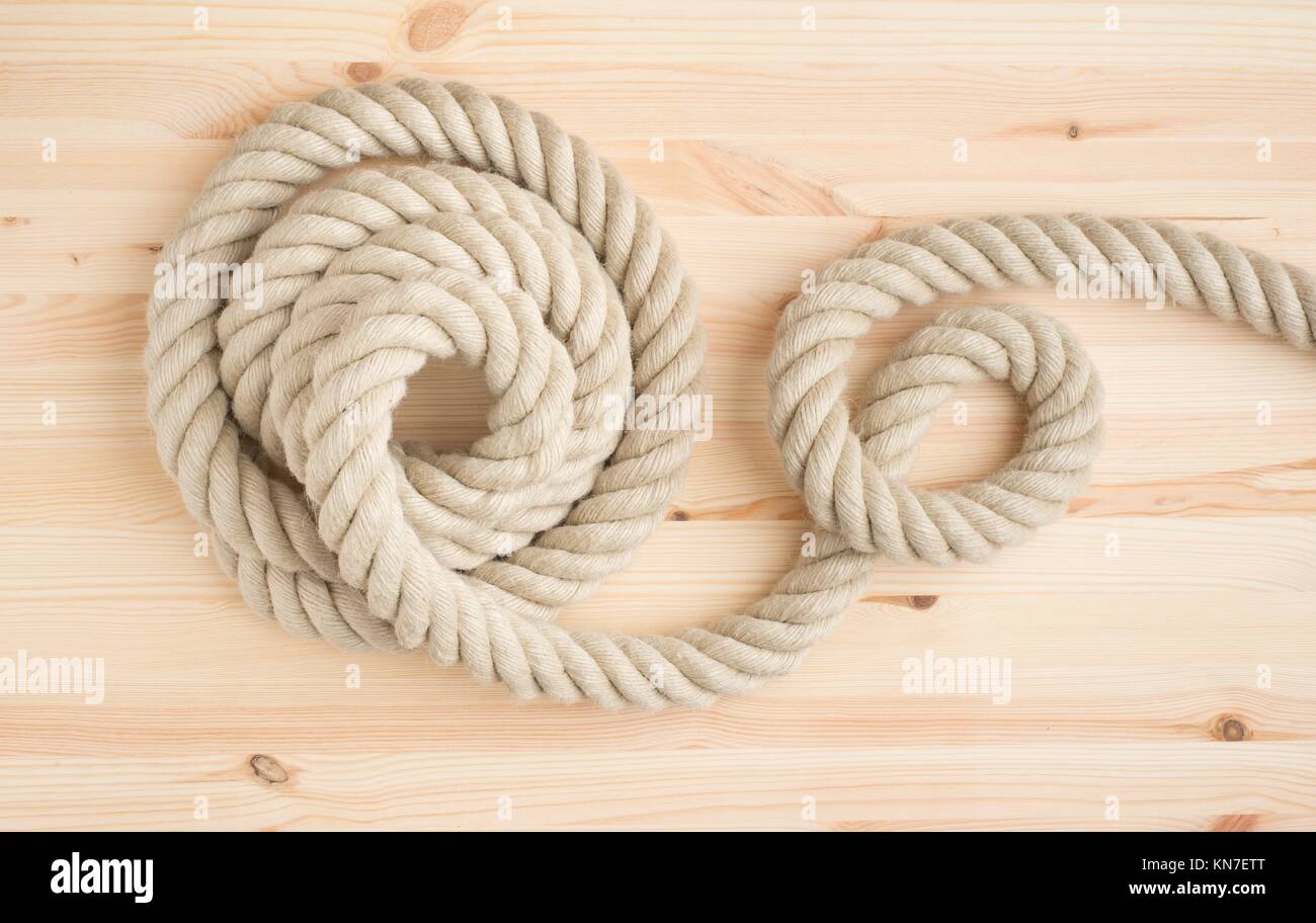 Strong nautical rope in close-up. Symbol of strength, connection and marine  equipment Stock Photo - Alamy