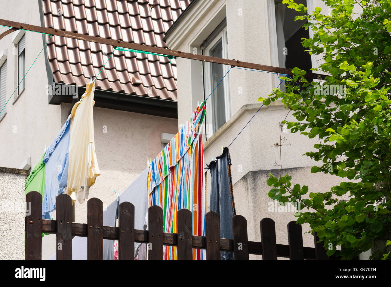 Drying Laundry Rooftop High Resolution Stock Photography and Images Alamy