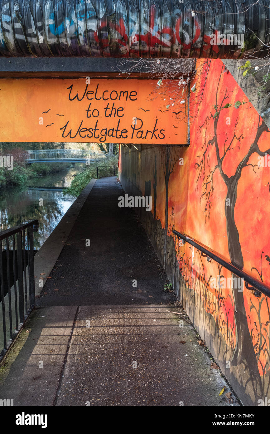Westagate Parks Entrance Canterbury Kent UK Stock Photo Alamy