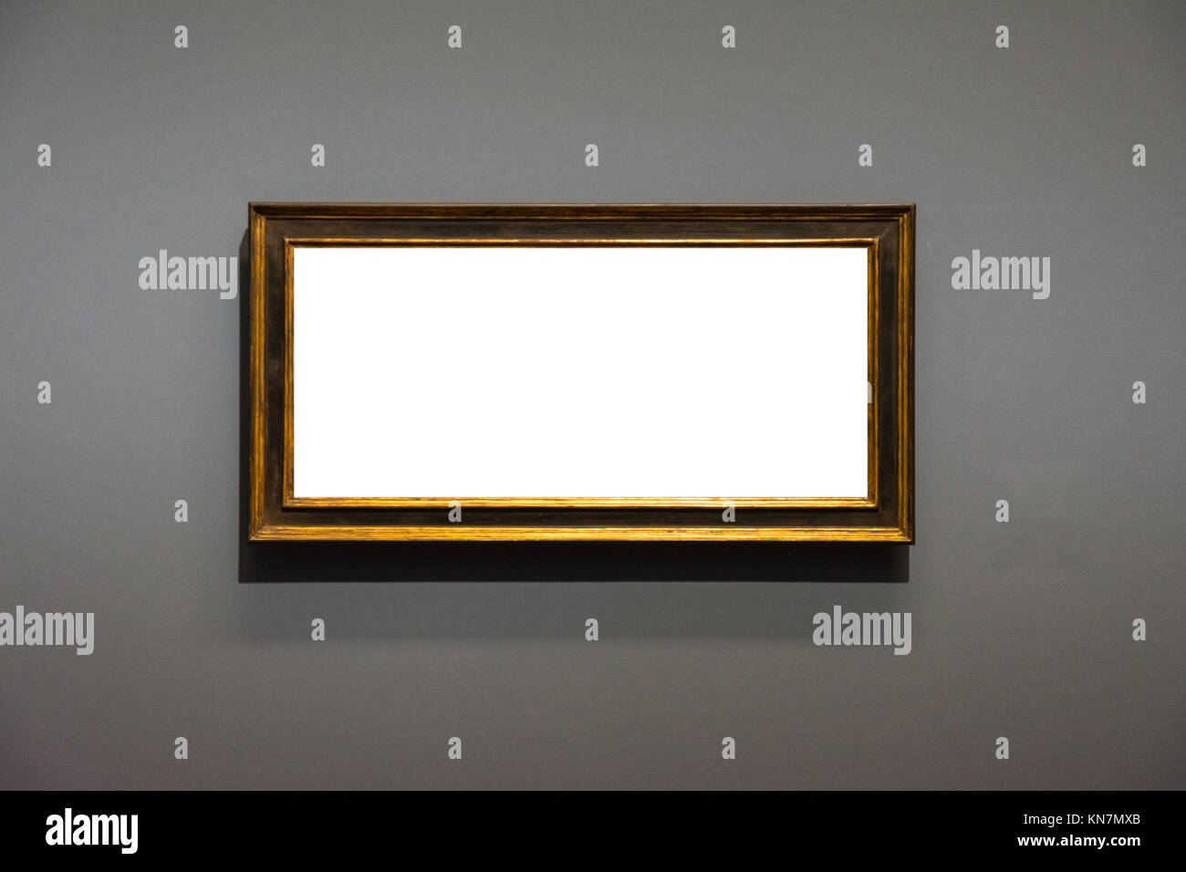 Blank Art Museum Isolated Painting Frame Decoration Indoors Wall White ...