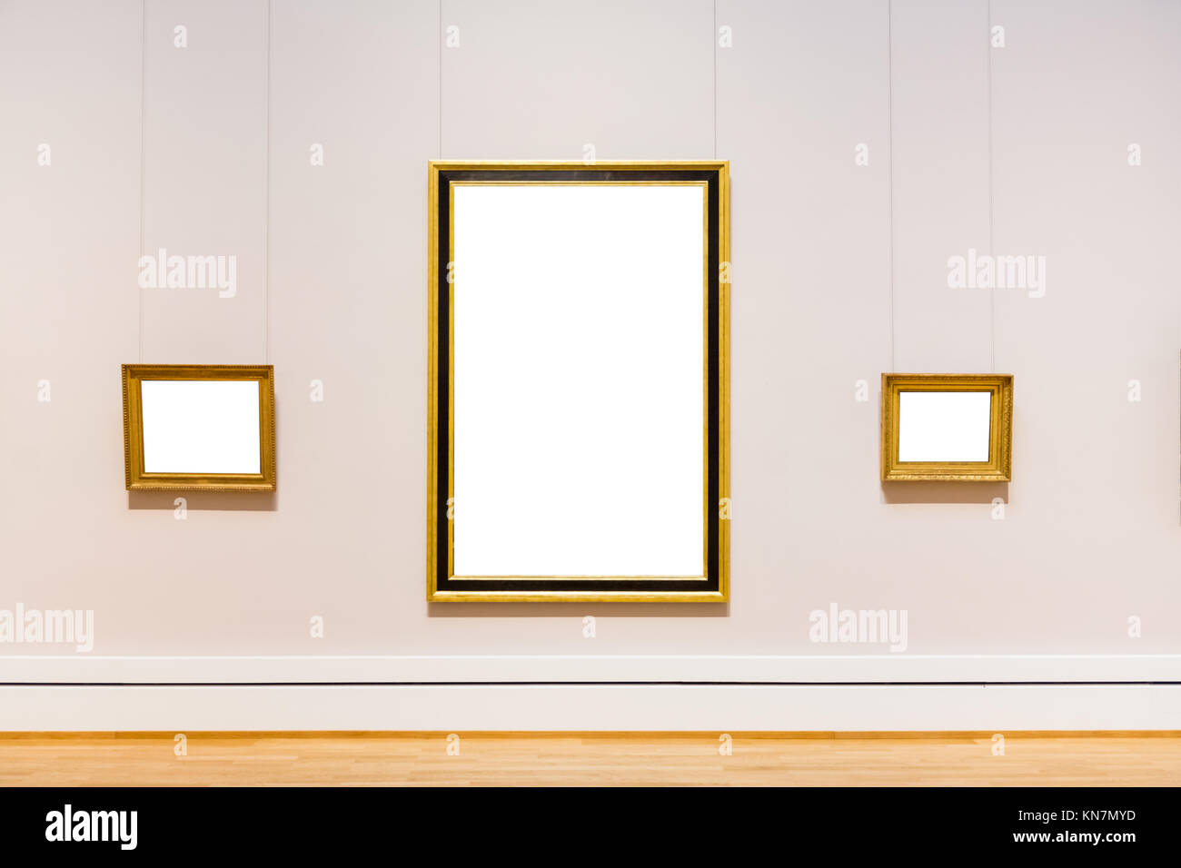 Blank Art Museum Isolated Painting Frame Decoration Indoors Wall White ...