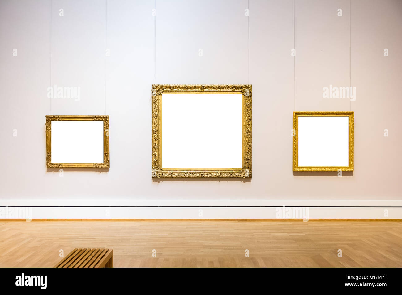 Blank Art Museum Isolated Painting Frame Decoration Indoors Wall White ...