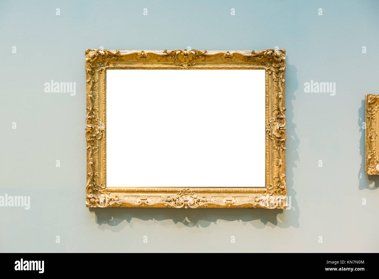 Blank Art Museum Isolated Painting Frame Decoration Indoors Wall White ...
