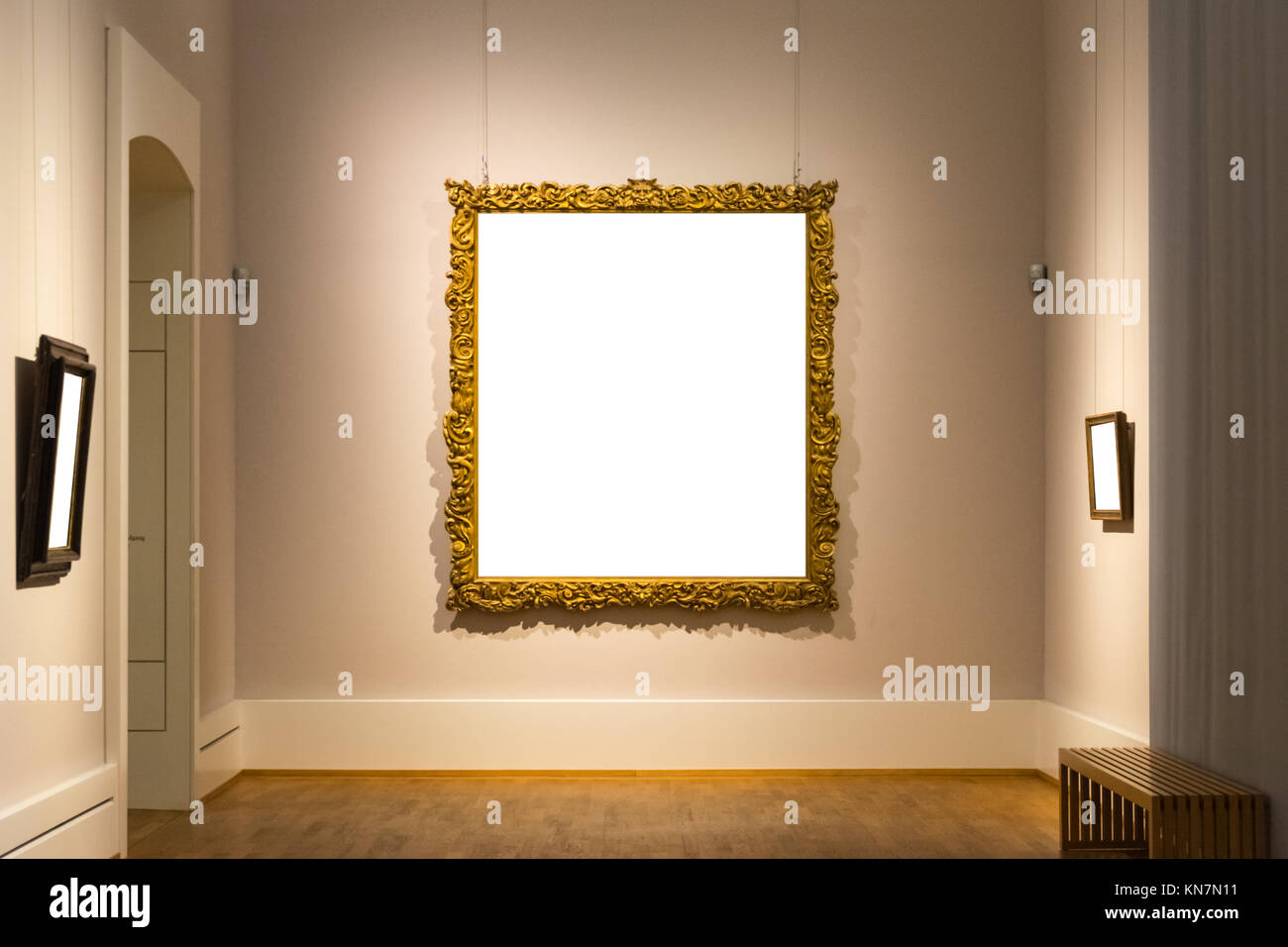 Blank Art Museum Isolated Painting Frame Decoration Indoors Wall White  Template Stock Photo - Alamy