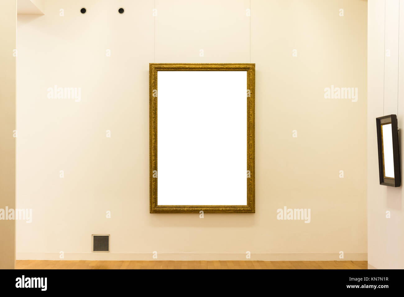 Blank Art Museum Isolated Painting Frame Decoration Indoors Wall White ...