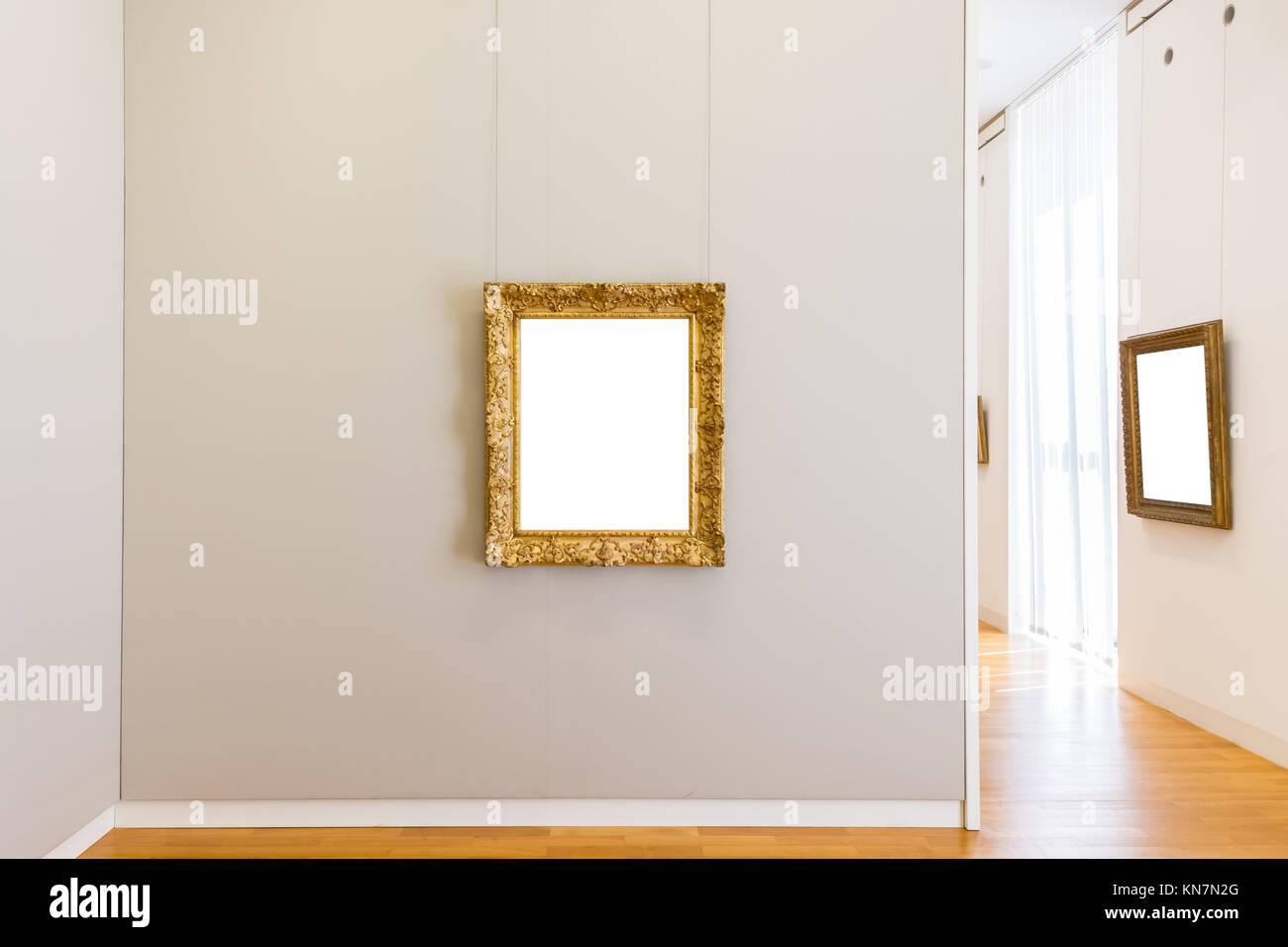 Blank Art Museum Isolated Painting Frame Decoration Indoors Wall White ...