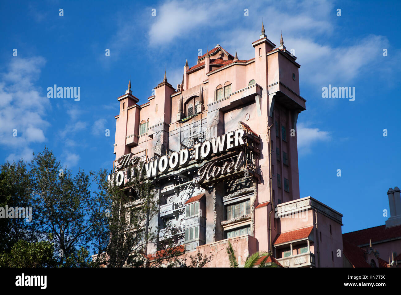 Tower of Terror, Disney's Hollywood Studios, Orlando, Florida Stock