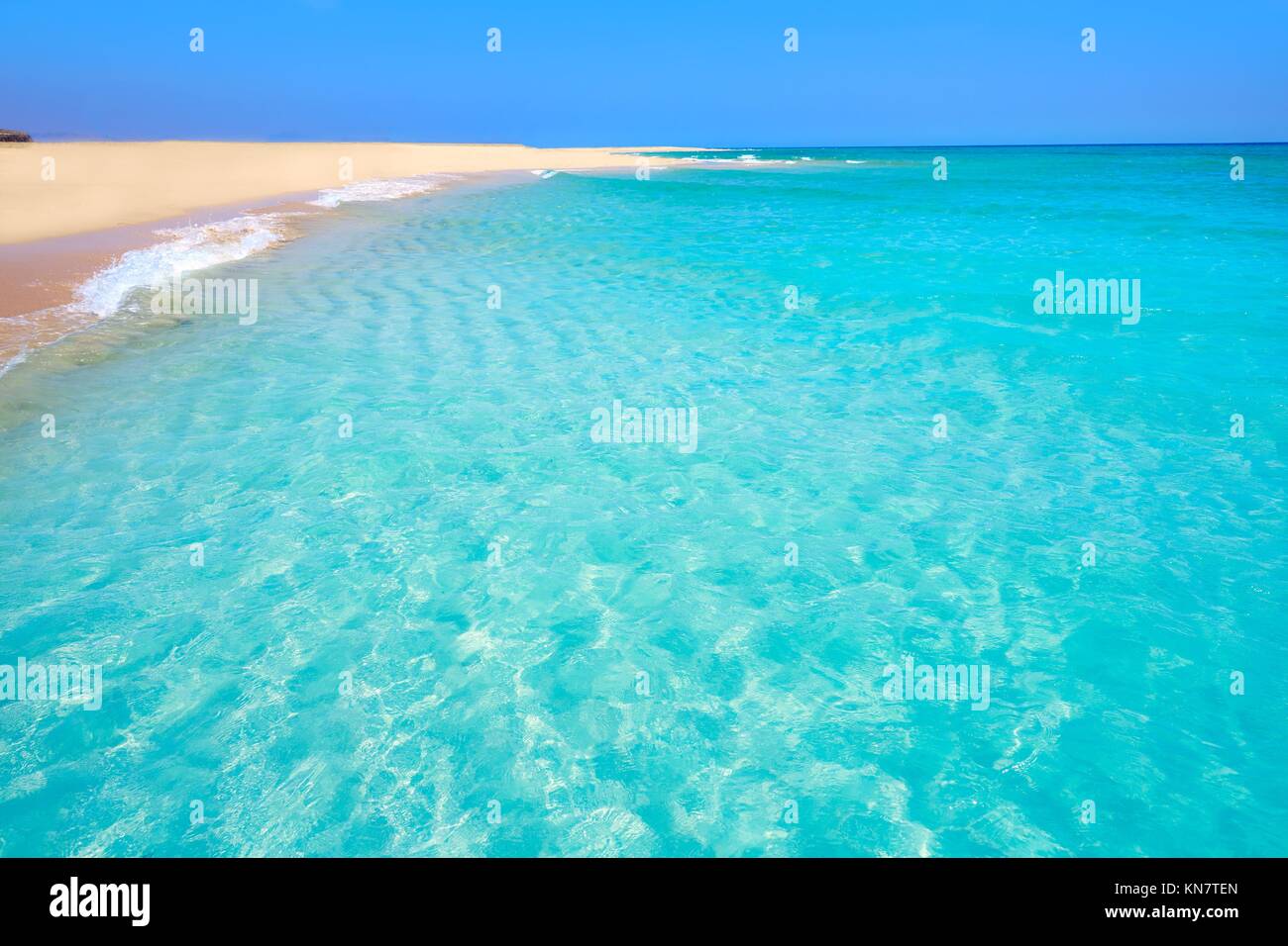 Jandia beach Risco el Paso Fuerteventura at Canary Islands of Spain. Stock Photo