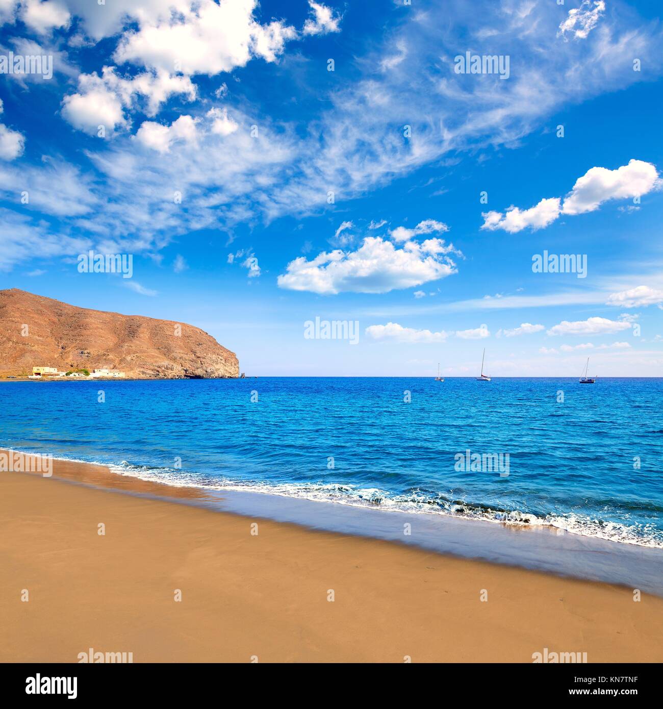 Gran Tarajal beach Fuerteventura at Canary Islands of Spain Stock Photo