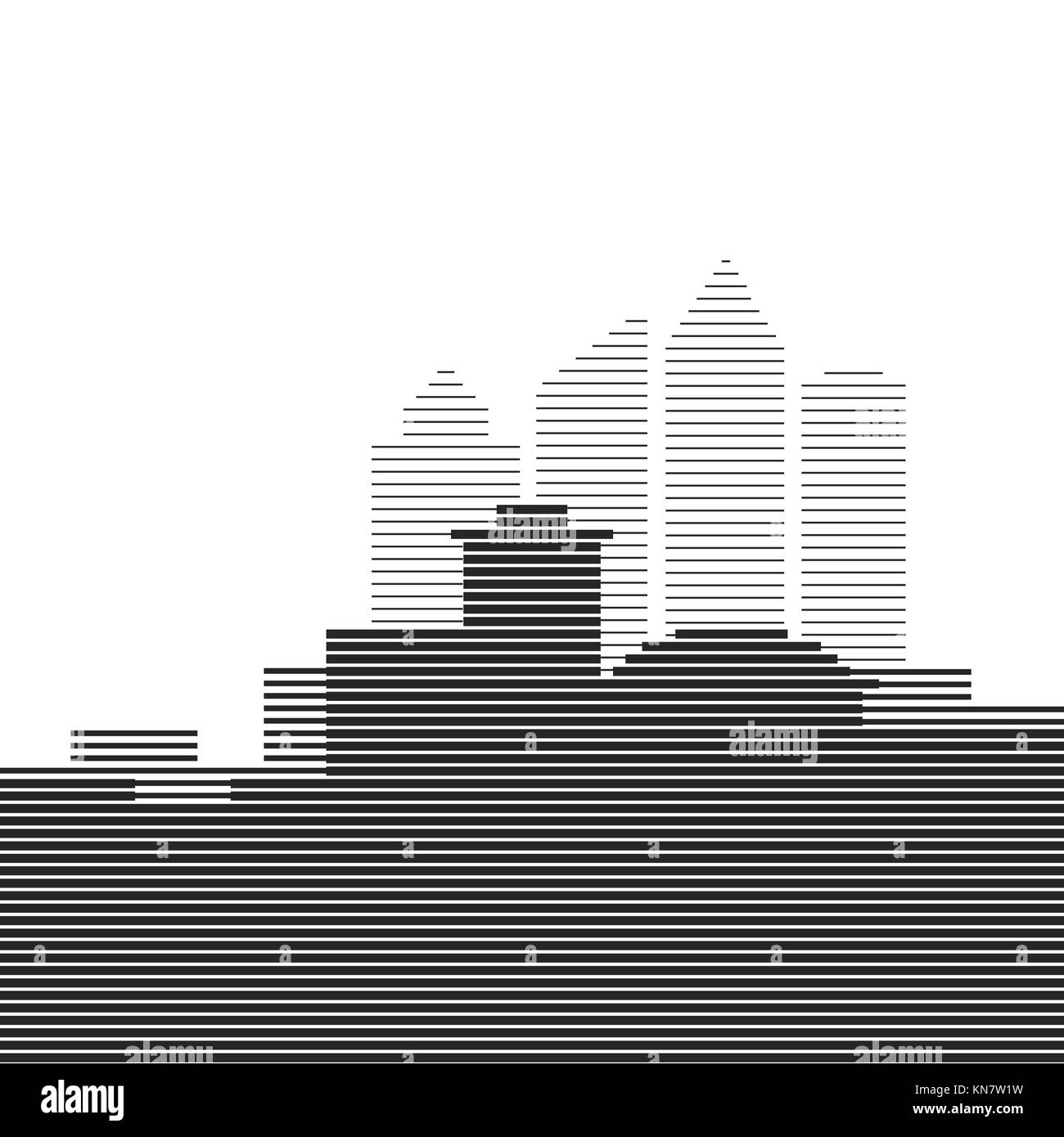 abstract city halftone silhouette. vector graphic background Stock Vector Image & Art Alamy