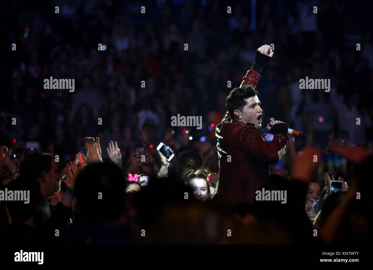 The Script Concert O2 The Script perform on stage during day two of Capital's Jingle Bell ...