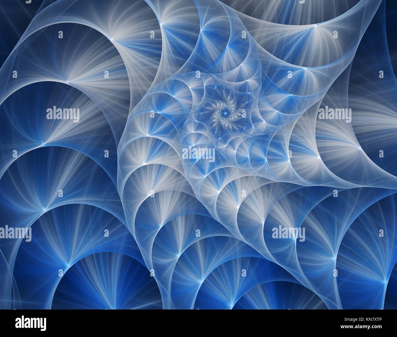 Computer rendered 3d abstract fractal illustration for creative design. Stock Photo