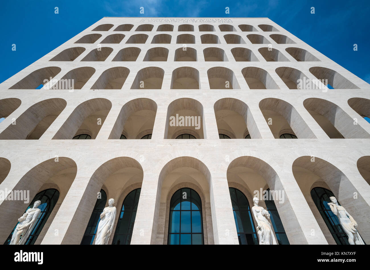 Rome, Italy - The 'Palazzo della Civiltà Italiana' in EUR district ...