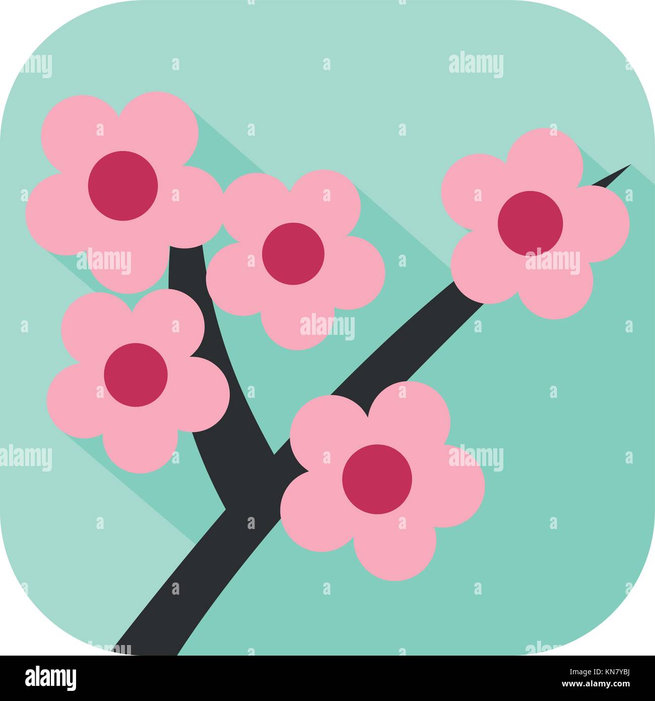 Colorful icon of spring flowers Stock Vector Image & Art - Alamy